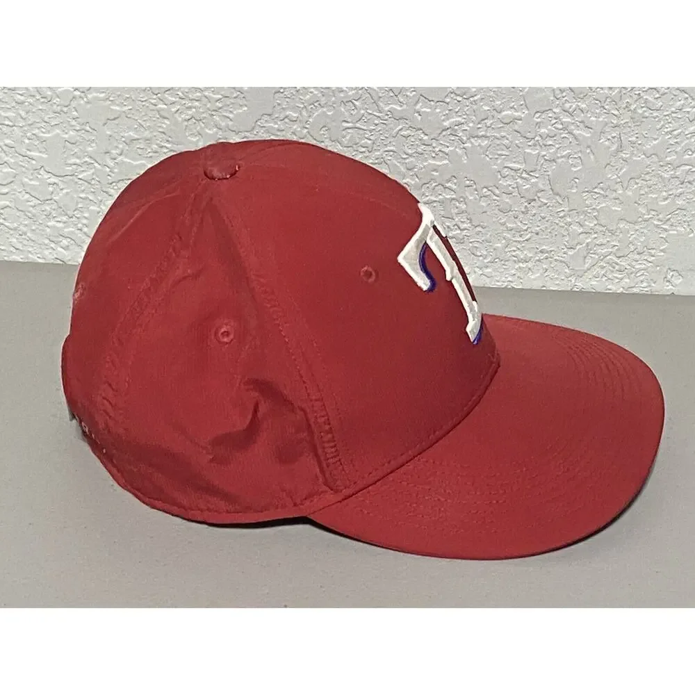 Nike Texas Rangers Hat Cap Strap Back Red Classic Dri Fit Official‎ MLB Mens OS